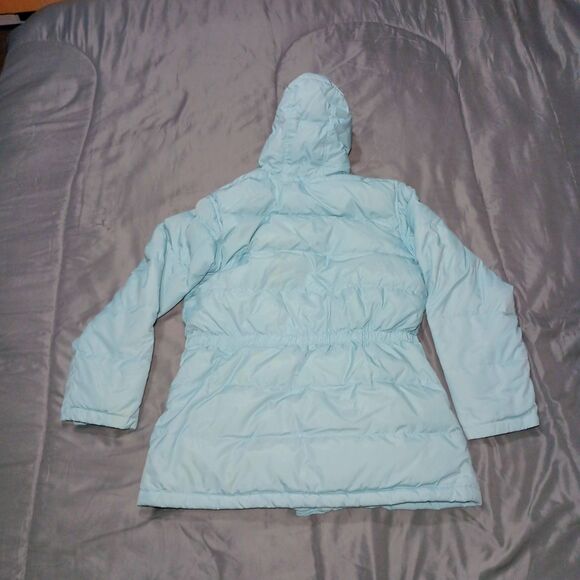 Vintage Gap Womens Down Fill Puffer Jacket Small Coat Quilted Hooded Waterfowl S - Picture 16 of 16